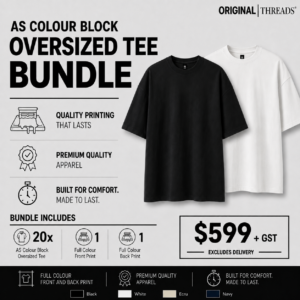 Bundle 2 - Custom Tees Black Or White Screenprint