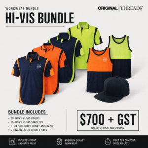 Bundle 1 -HI-VIS POLO Screenprint