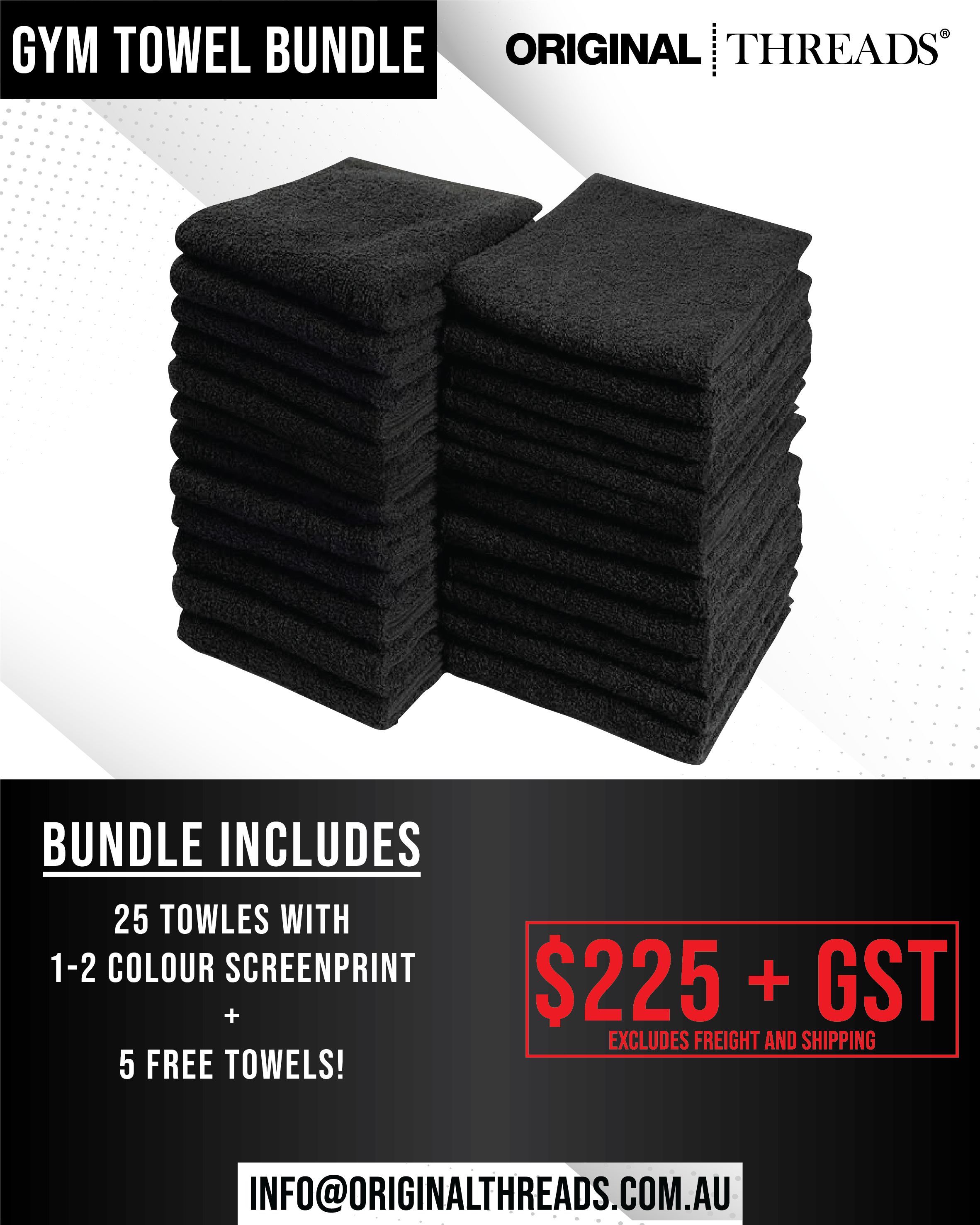 Original Threads Printed Gym Towl Bundle – Original Threads